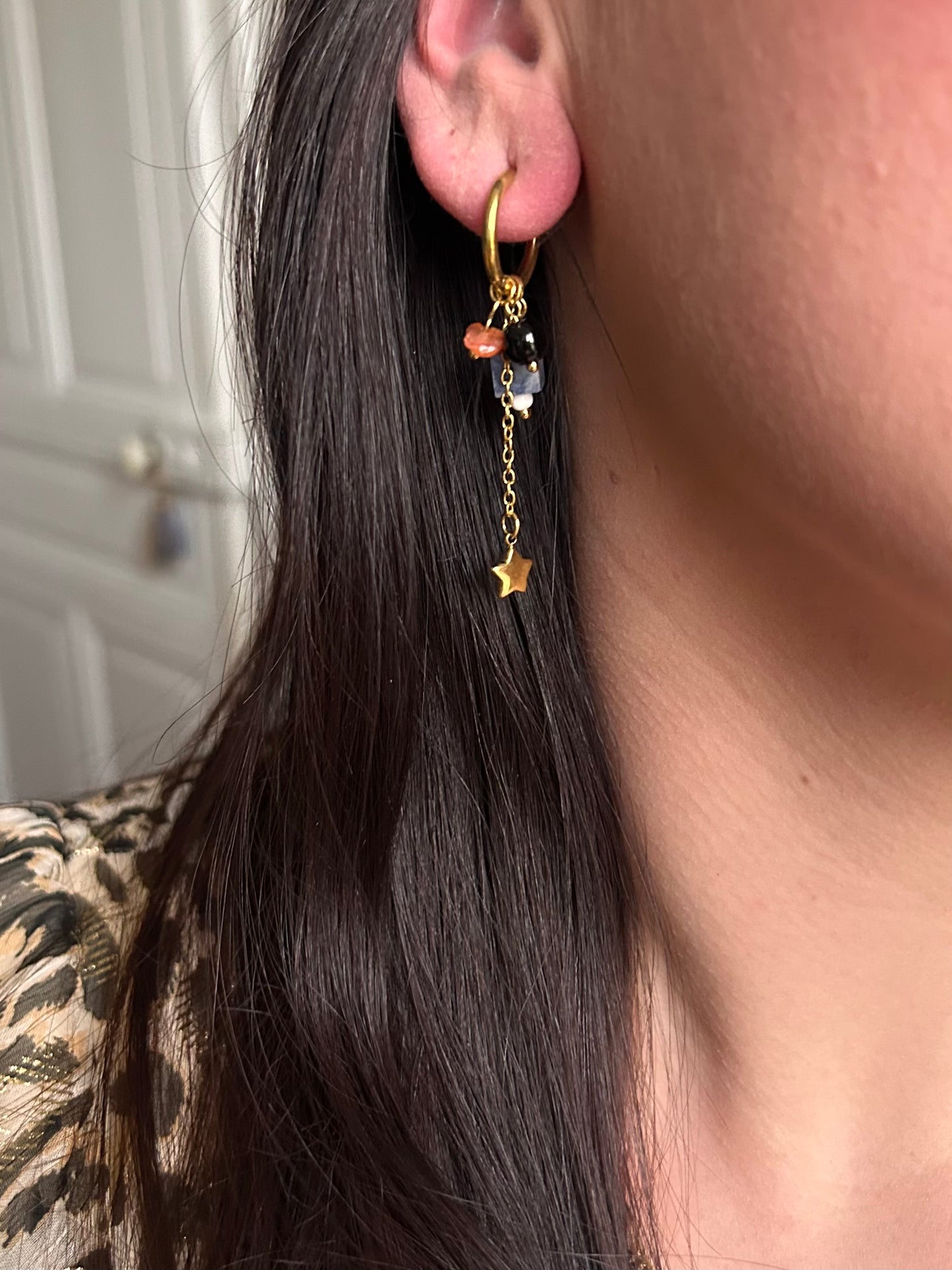 Boucles d'oreilles Ambre