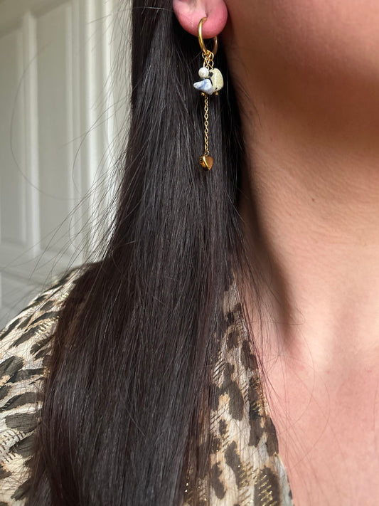 Boucles d'oreilles Ambre