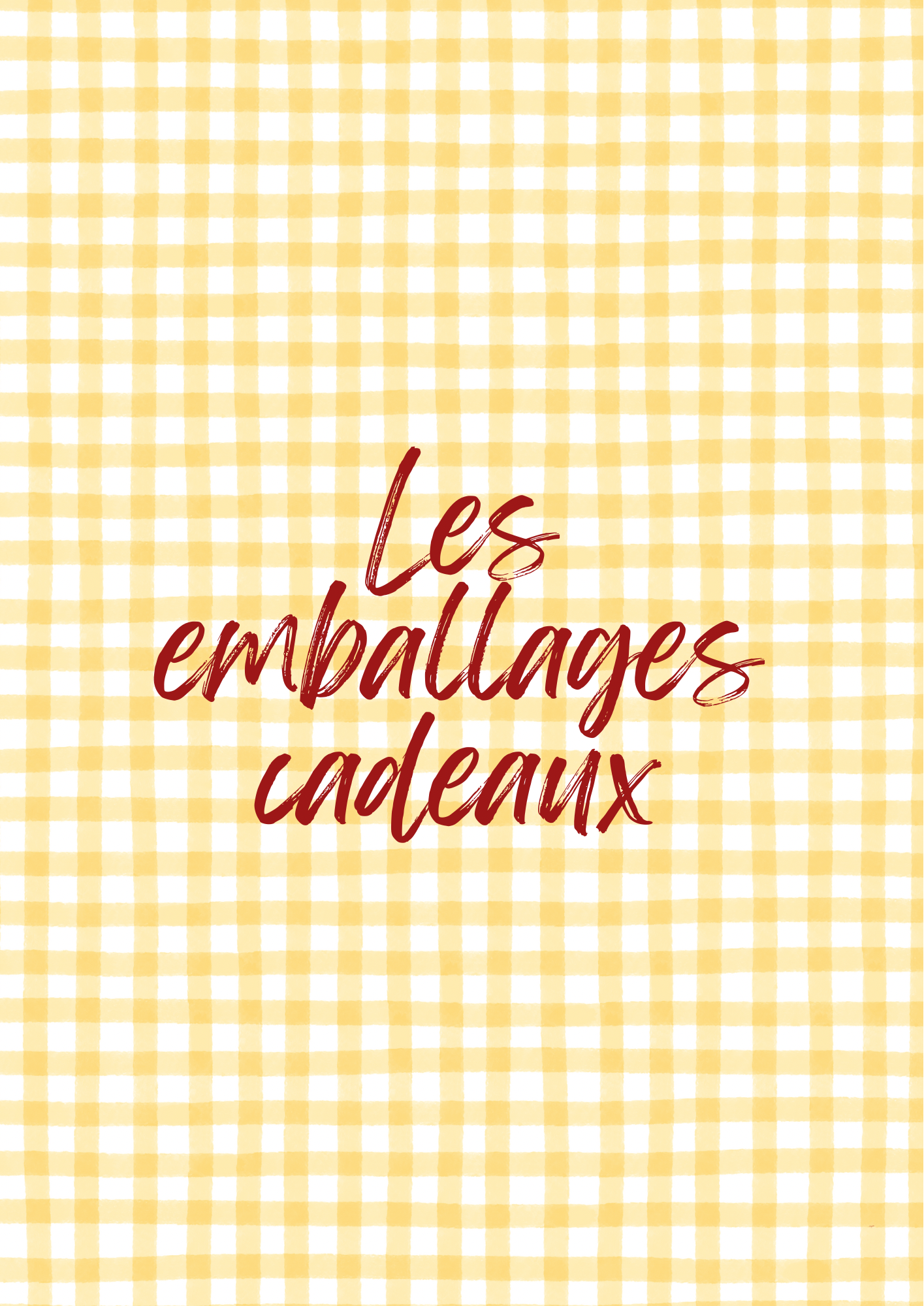 Les emballages cadeaux