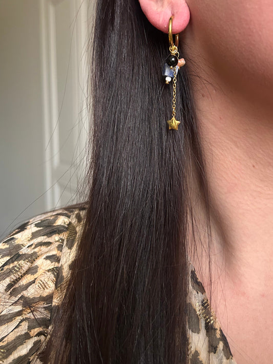 Boucles d'oreilles Ambre
