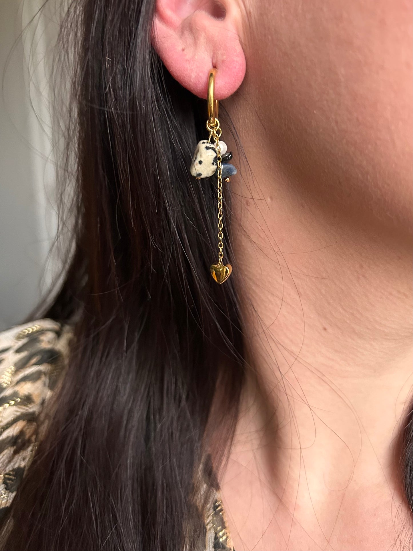 Boucles d'oreilles Ambre